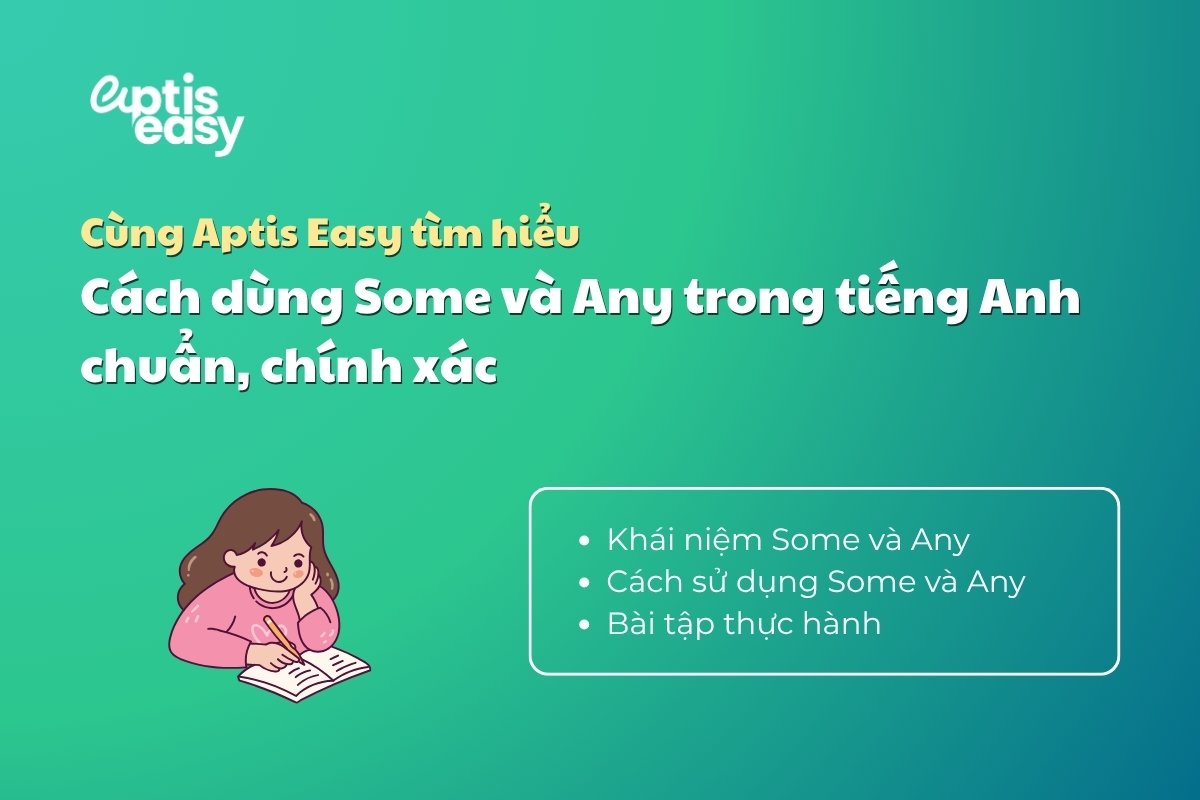 Cách dùng Some và Any trong tiếng Anh chuẩn, chính xác