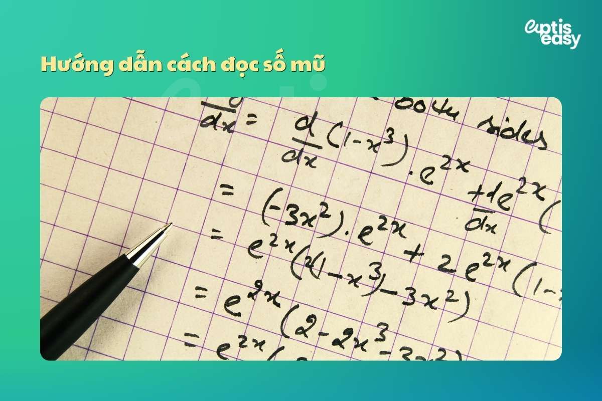 Cách đọc số mũ trong Tiếng Anh