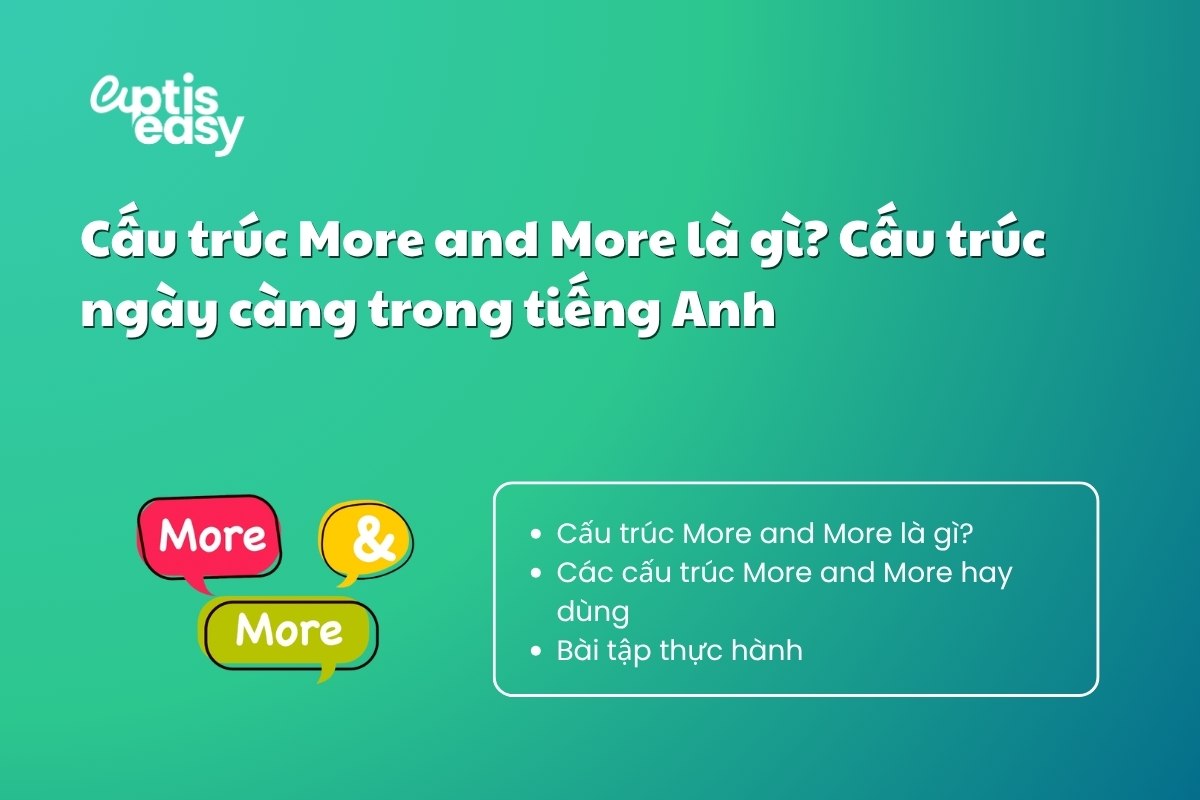 Cấu trúc More and More là gì? Cấu trúc ngày càng trong tiếng Anh