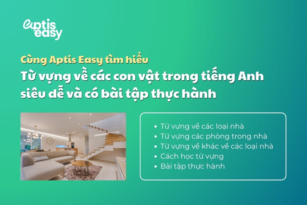 Từ vựng các loại nhà trong tiếng Anh: Mẹo học và bài tập vận dụng