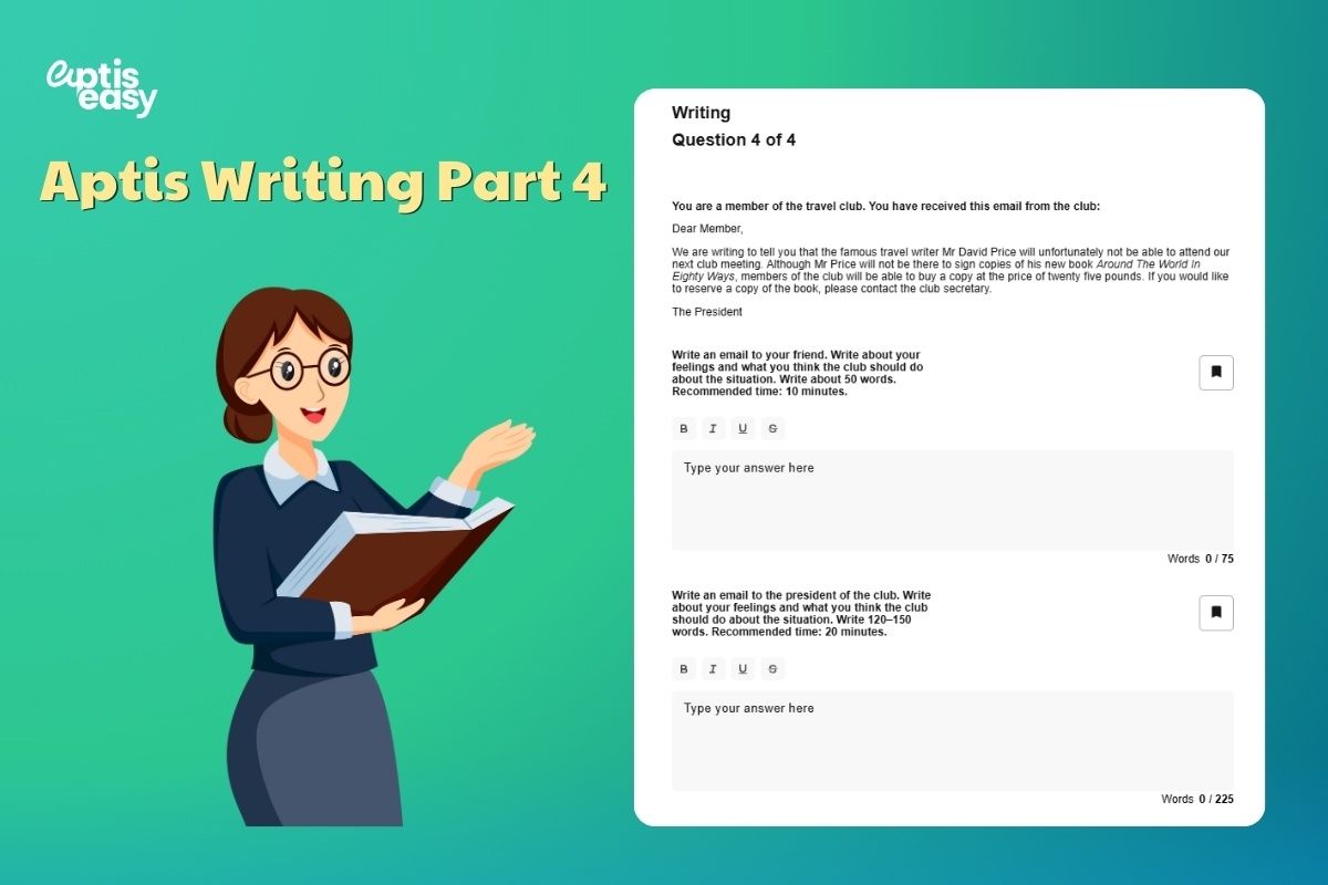 Aptis Writing Part 4: Formal and informal writing