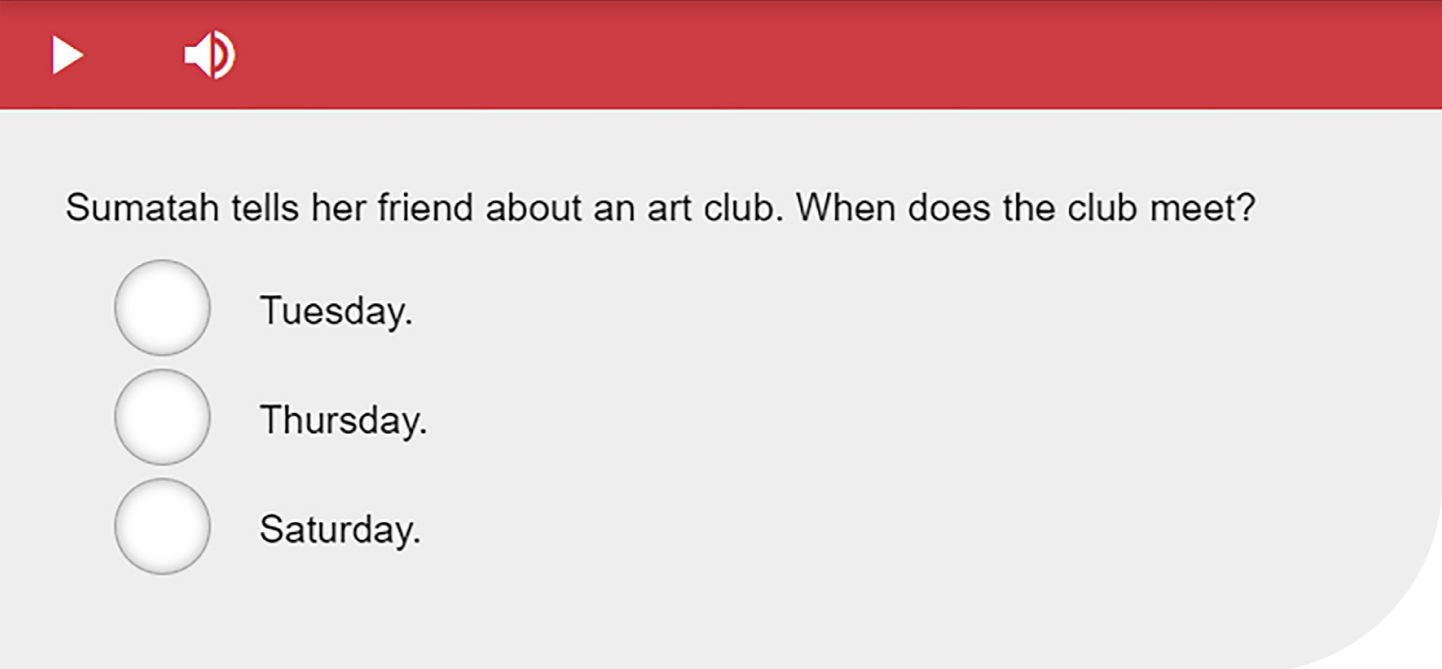 Dạng bài Information recognition (Nhận diện thông tin) trong Aptis Listening (Nguồn: britishcouncil)