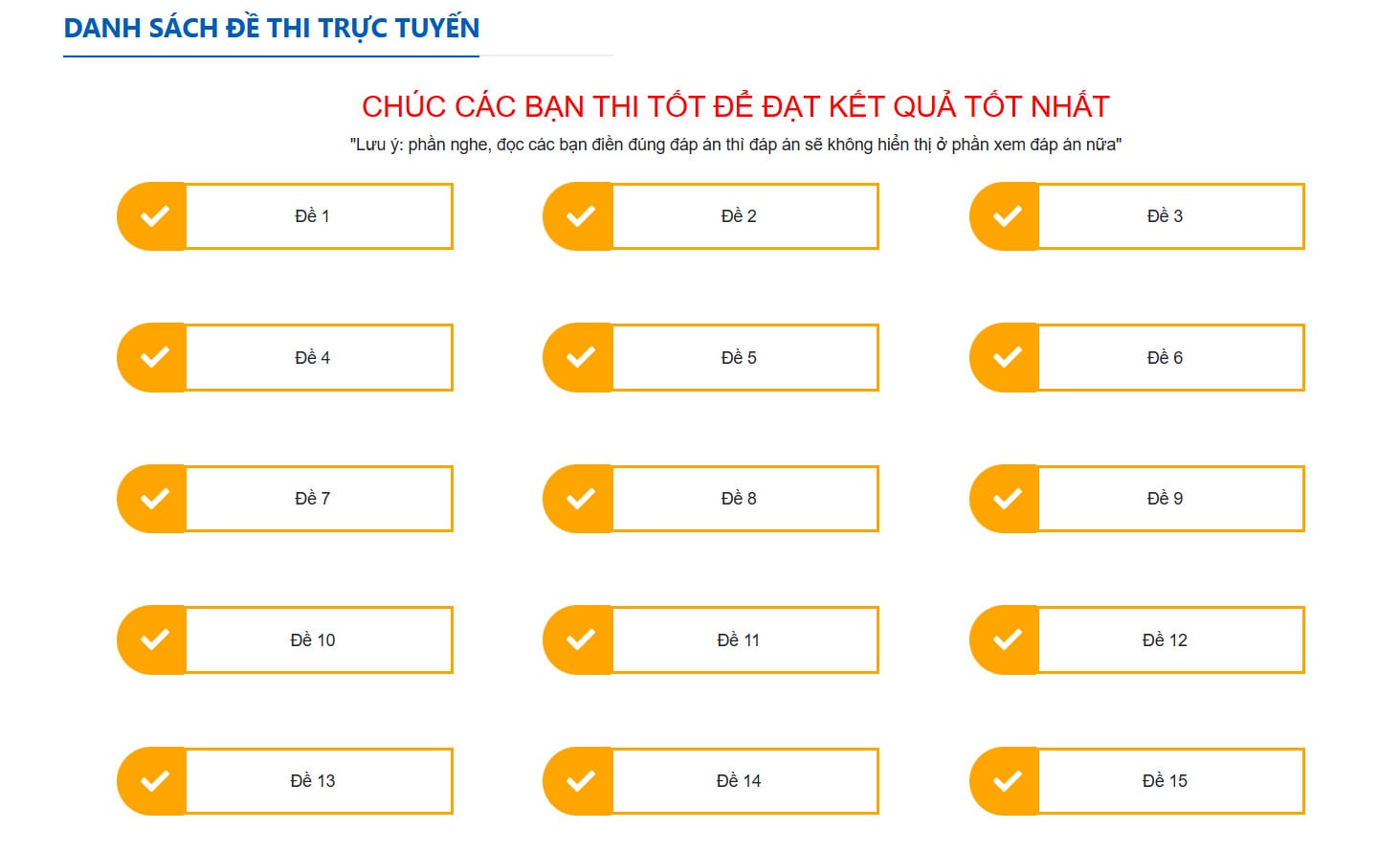 15 đề thi thử Aptis tại Luyện thi Aptis Test