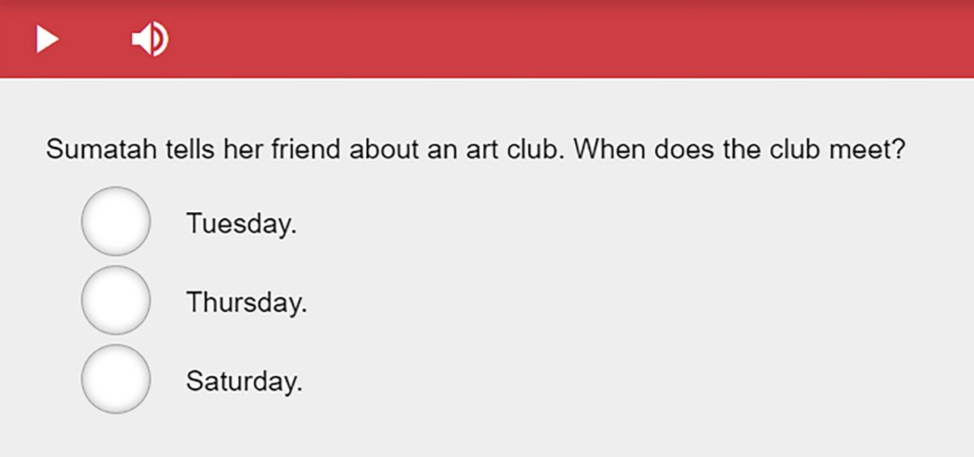 Hình thức dạng bài Information recognition (nhận diện thông tin) - Aptis Listening Part 1