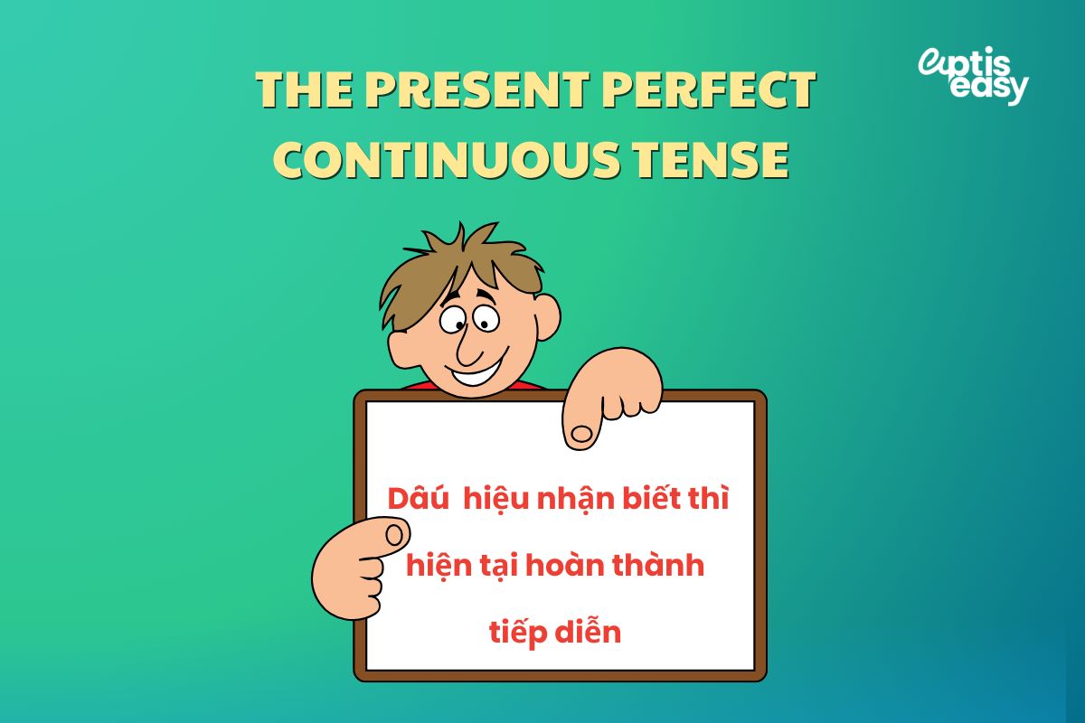 Dấu hiệu nhận biết thì hiện tại hoàn thành tiếp diễn
