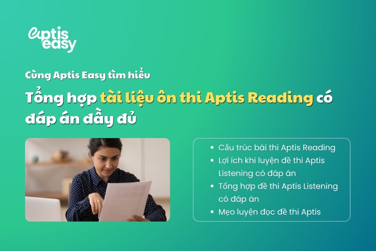 Tổng hợp tài liệu ôn thi Aptis Reading hiệu quả