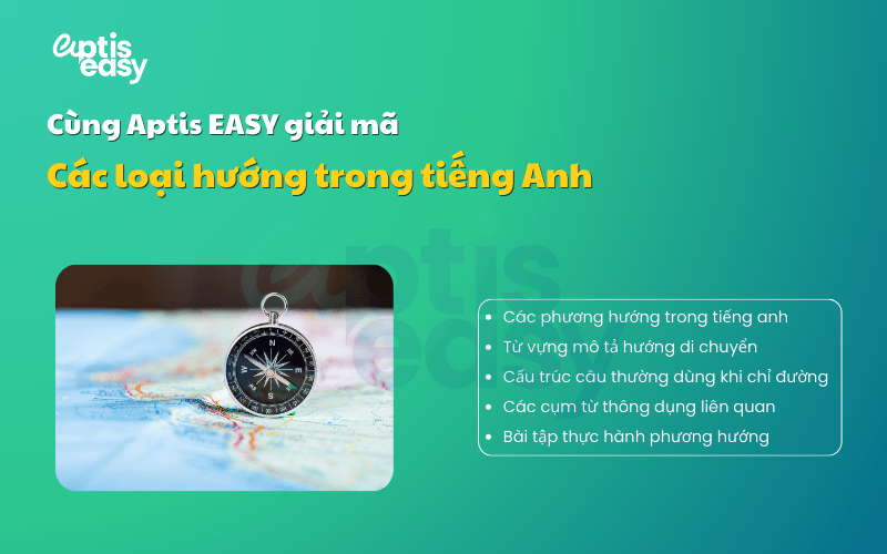 Giải mã kiến thức các hướng trong tiếng anh và bài tập