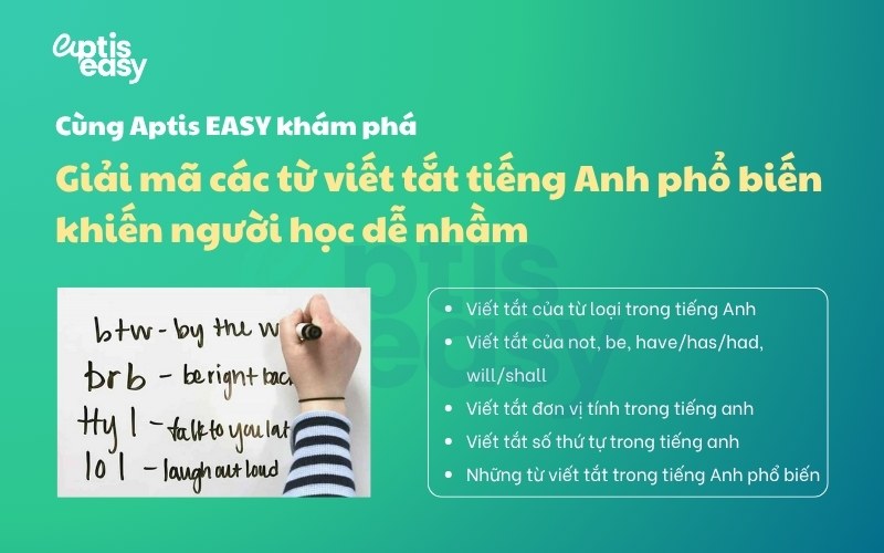 Giải mã các từ viết tắt tiếng Anh phổ biến khiến người học dễ nhầm