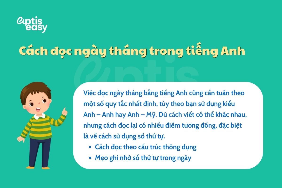 Cách đọc ngày tháng trong tiếng Anh