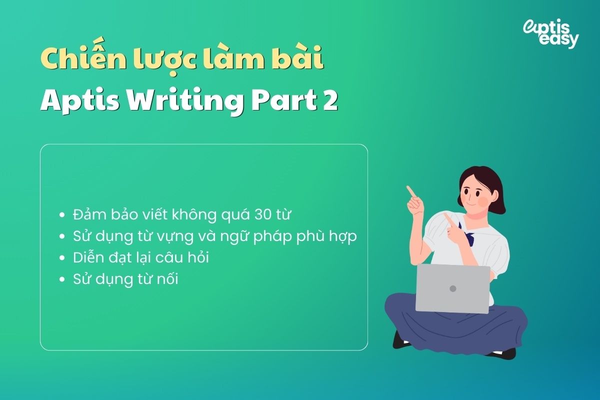 Chiến lược làm bài thi Aptis Writing Part 2