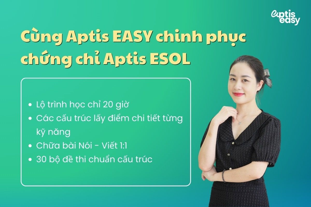 Bật band Aptis Writing chỉ với 20h