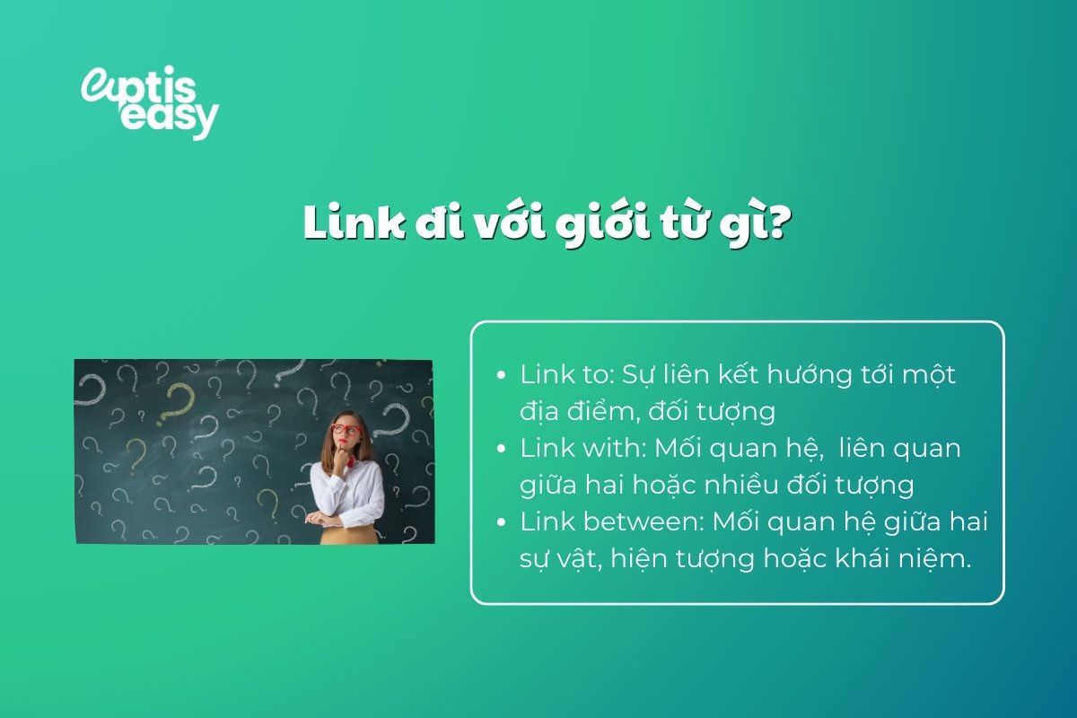 Link đi với giới từ gì?