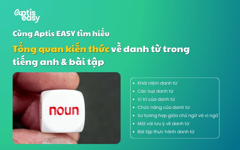 Tổng quan kiến thức về danh từ trong tiếng anh & bài tập